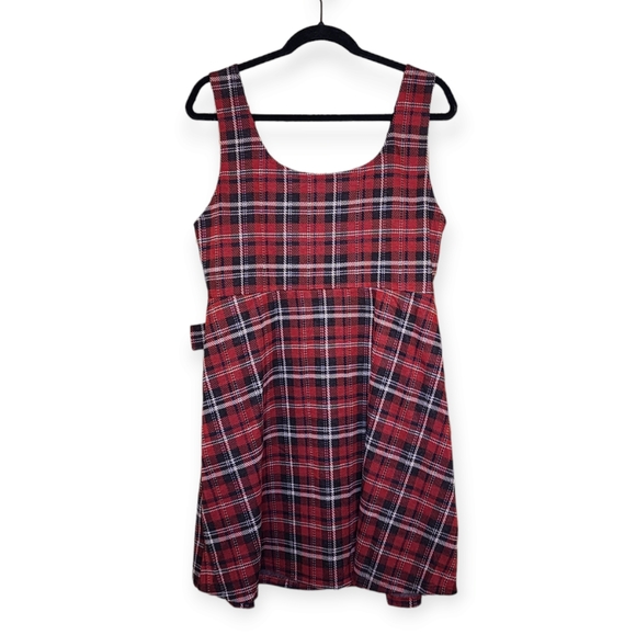 NWT City Chic CCX Plaid Pini Dress Size 14 - Picture 13 of 14